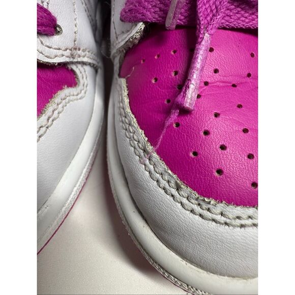 Air Jordan 1 Mid Shoes Size 12 GS Girls Nike FD8781-500 Basketball - Picture 5 of 14